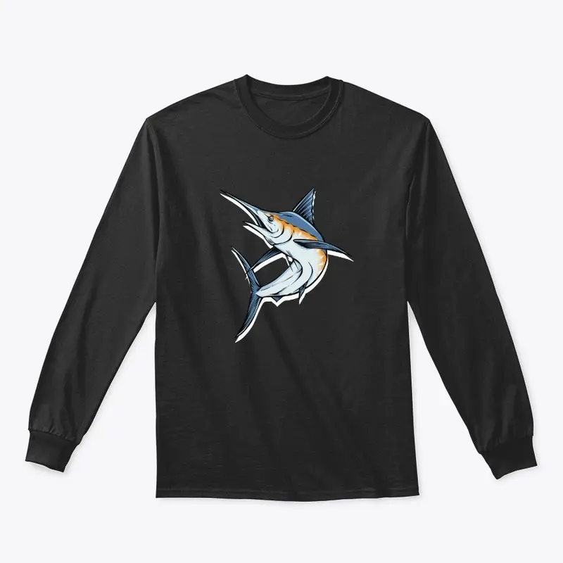 Blue Marlin Fish Jumping T-Shirts