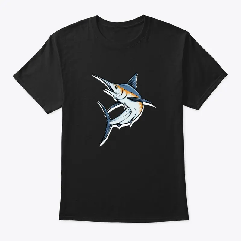 Blue Marlin Fish Jumping T-Shirts